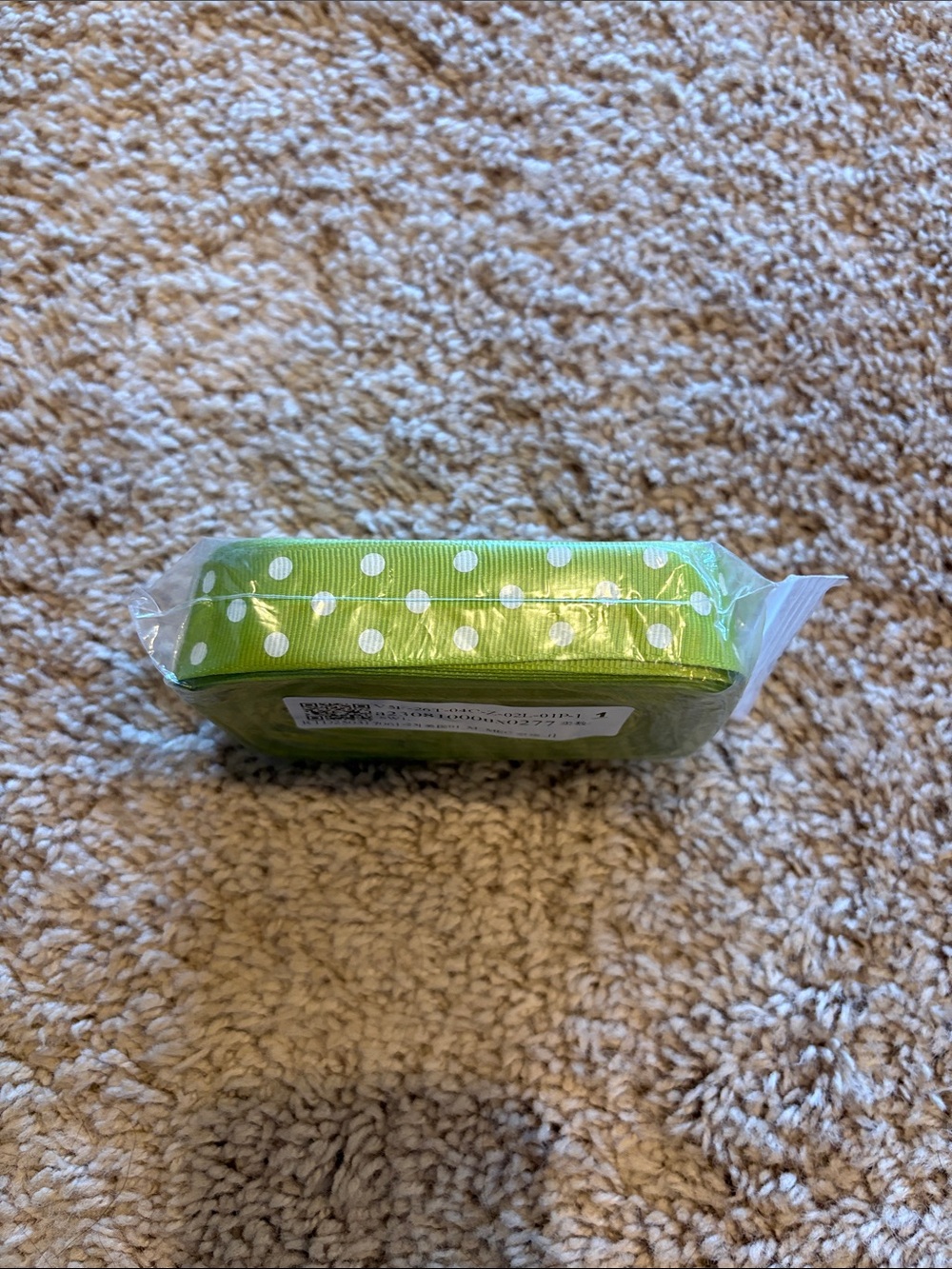 Green Polka Dot Ribbon